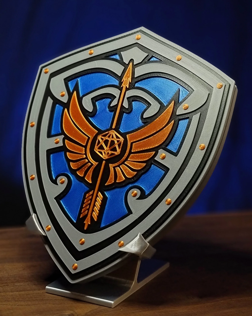 Coat of Arms Dice Storage and Stand