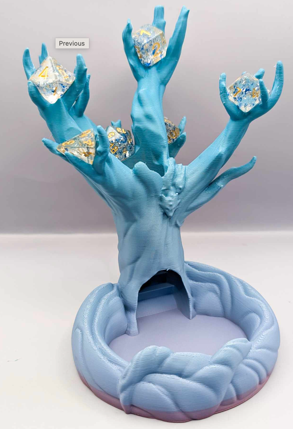 Enchanted Tree Dice Tower and Holder